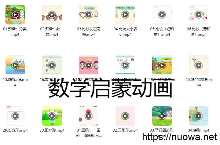 幼儿园数学启蒙动画视频,看视频故事认识数字学习知识视频-诺瓦小站